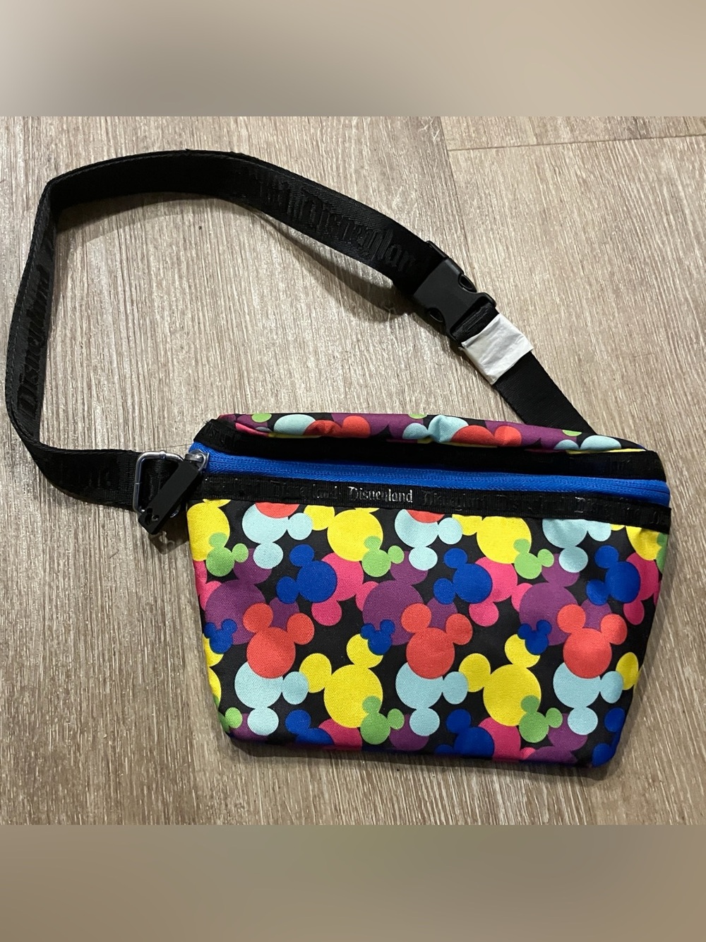 Disneyland Multicolor Mickey Mouse Print Fanny Pack Waist Pack Disney Parks